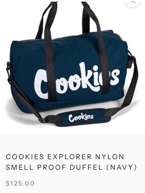Cookies Blue Smell Proof Duffle Bag